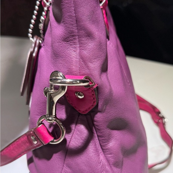 COACH Daisy Spectator Leather Mia
(F23911) Crossbody Silver/Purple/Pink Handbag - Picture 12 of 16